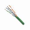 151-103/GR Vertical Cable 24 AWG 4 Unshielded Twisted Pair Solid Bare Copper CMR Non-Plenum Cat5e Cable - 1000' Pull Box - Green