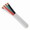 211-184ST/5WH Vertical Cable 18 AWG 4 Conductors Unshielded Stranded Bare Copper Non-Plenum Alarm Security Cable - 500' Pull Box - White