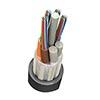 Show product details for 261-11912A-1000 Vertical Cable 144 Fiber Loose-Tube Singlemode Non-Plenum Non-Armored Fiber Optic Cable - 1000ft Wooden Spool - Black