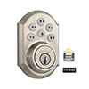 Show product details for 99100-005 Linear Z-Wave Kwikset Door Lock - Deadbolt - Satin Nickle