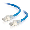 Show product details for 43173 C2G HDBaseT Certified Plenum CMP Cat6A RJ45 Ethernet Cable with Discontinuous Shielding - 75 Feet - Blue
