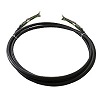CMAN0401 Videotec Armored Multipolar Cable with 1 Ethernet Cable 3 Power Supply Conductors - Black - 1 Meter