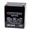 Show product details for UB1250/F1 UPG D5741 Sealed Lead Acid Battery 12 Volts/5Ah - F1 Terminals