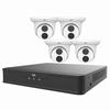EK-S31P4T44T1-V2 Uniview Easy S3-P Series 4 Channel NVR 64Mbps Max Throughput - No HDD with 4 Port PoE with 4 x EC-T4F28M 4MP Turret IP Security Camera