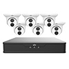 EK-S31P8T46T2 Uniview Easy S3-P Series 8 Channel NVR 64Mbps Max Throughput - 2TB with Built-in 8 Port PoE with 6 x EC-T4F28M 4MP Eyeball IP Security Camera