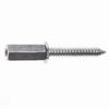 JH950-100 Platinum Tools 1/4-20  Male Coupler with  1 1/2" Sharp Point Wood Screw - 100 Pack