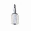 JH953-100 Platinum Tools 3/8-16 Male Coupler with 3/4" Self Drill Metal Screw - 100 Pack