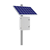 KBC-AL5-100W KBC Networks 100 Watt Advanced Remote Power Kit with 1 x 100W Solar Panel, 13" D x 22" W x 30" H Powder-Coated Aluminum Enclosure and Side Panel Mount for 3-6" Pole