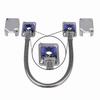 SD-969-T15Q/S Seco-Larm Armored Door Cord – Pre-Wired Terminal Blocks and Removable Covers, Silver