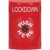 SS2000LD-EN STI Red No Cover Key-to-Reset Stopper Station with LOCKDOWN Label English