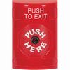 Show product details for SS2000PX-EN STI Red No Cover Key-to-Reset Stopper Station with PUSH TO EXIT Label English
