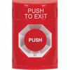 SS2001PX-EN STI Red No Cover Turn-to-Reset Stopper Station with PUSH TO EXIT Label English
