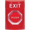 SS2008XT-EN STI Red No Cover Pneumatic (Illuminated) Stopper Station with EXIT Label English