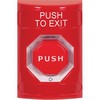 Show product details for SS2009PX-EN STI Red No Cover Turn-to-Reset (Illuminated) Stopper Station with PUSH TO EXIT Label English
