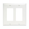 TP262W-20 Legrand On-Q 2 Gang Decorator Wall Plate - White - 20 Pack
