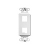 WP3412-WH Legrand On-Q 2-Port Decorator Outlet Strap - White